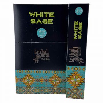 Tribal Soul White Sage Incense Sticks, 15gm x 12 boxes